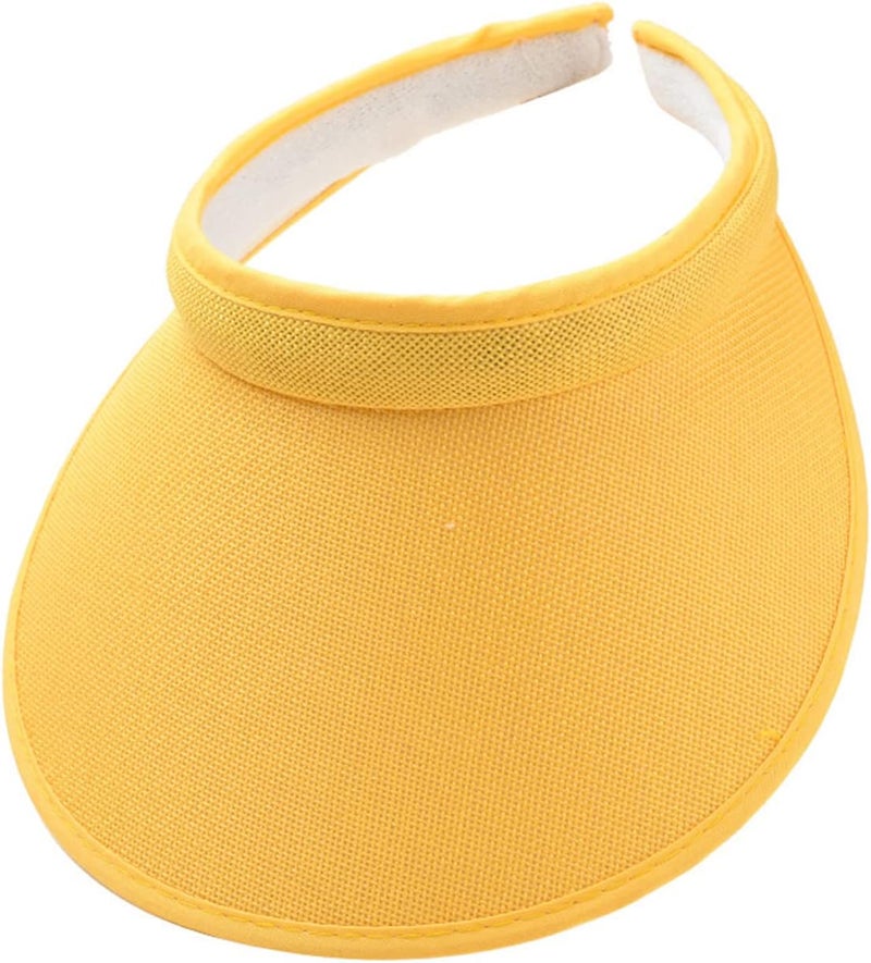 jecvxor Cloth Covered Slip-On Visor for Women, Adjustable Cap Sports Sun Visors for Men - Image 1